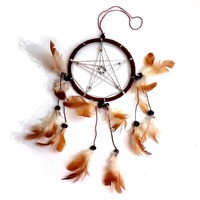 thumb-Traumfänger (Dreamcatcher) mit Pentagramm-1