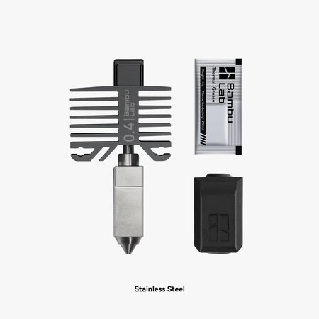 Bambu Lab Hotend with Stainless Steel Nozzle - X1 and P1 Series