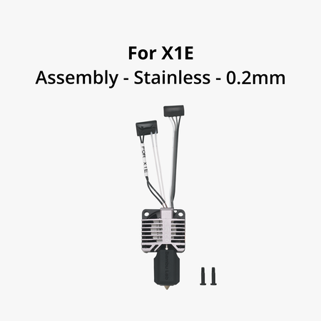 Bambu Lab Compleet Hotend Assemblage met RVS Nozzle - X1E