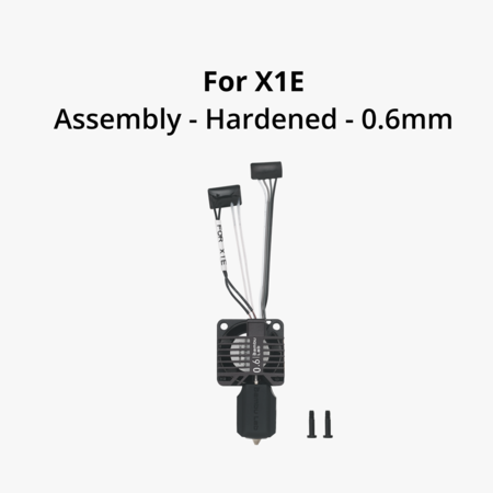 Bambu Lab Complete Hotend Assembly with Hardened Steel Nozzle - X1E