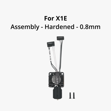 Bambu Lab Complete Hotend Assembly with Hardened Steel Nozzle - X1E