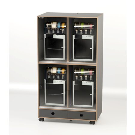 AMPC AMstation is a robust and efficient solution for safely and securely housing multiple 3D printers.