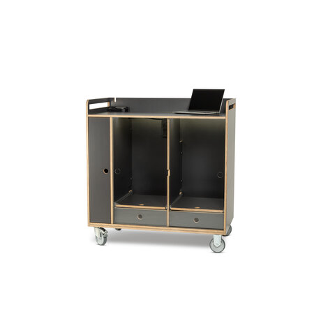 AMPC AMcart bundled with 2 Bambu Lab X2D AMS Combo printers