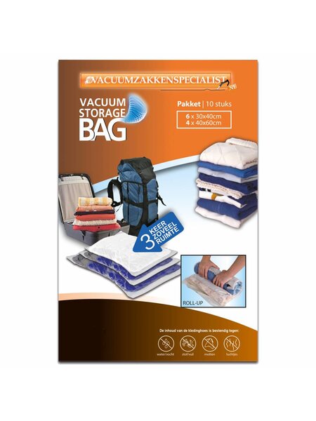 Pro Pakket Roll-Up Vacuumzakken [Set 10 Zakken]