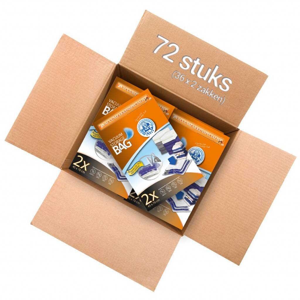 Pro Vacuumzakken 45X70 [Doos 72 Zakken] (Geschikt voor Pro Vacuumpomp)