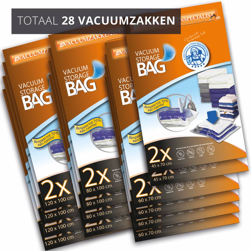 waarschijnlijk De lucht meesteres Vacuüm Opbergzakken Home XL [Set 28 Zakken] €99,95 - VacuumzakkenSpecialist