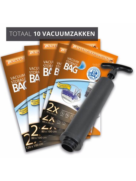 Pro Pakket Vacuumzakken Home [Set 10 Zakken+Pomp]