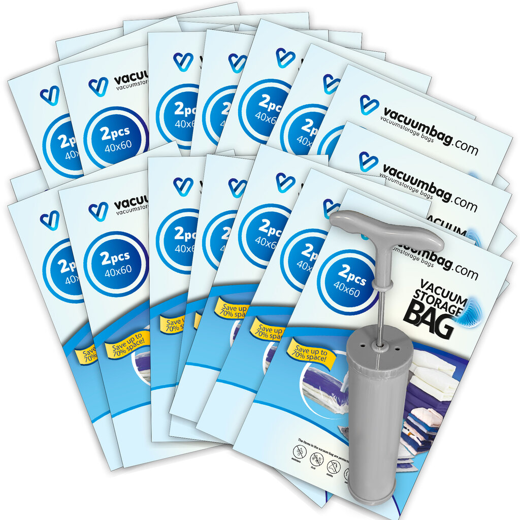 Vacuumbag.com Vacuumzakken voor Filament XLPakket[Set 30 Zakken + Pomp]