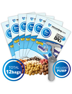 Vacuumbag.com Karper Boilies Vacuumzakken Pakket [Set 12 zakken + Pomp]