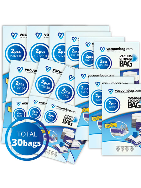 Vacuumbag.com XL Vacuumzakken Pakket Home [Set 30 zakken]