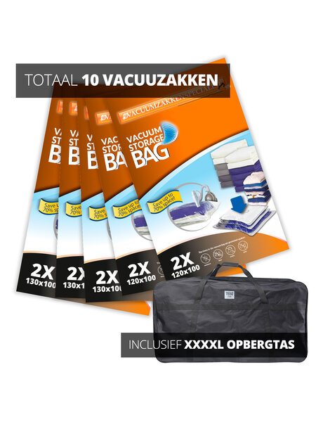 Pro Tuinkussen Pakket Vacuumzakken+opbergtas [Set 10 Vacuumzakken+opbergtas]