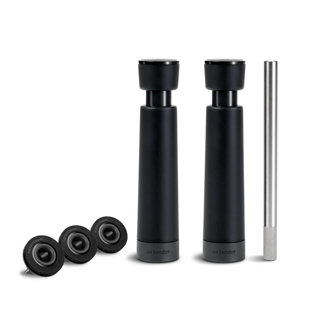 Airtender Complete set Wijn Beluchter +Wijn Vacuumpomp + 3 doppen