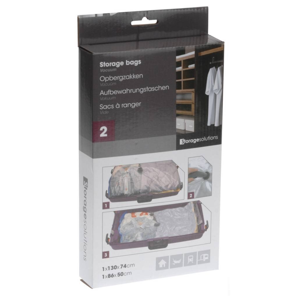Vacuumzakken 130X74 + 86X50 cm Set 2 Zakken