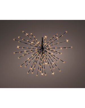 Lumineo Poolster kerstverlichting 96 LED Ø 60 cm met Flash effect voor buiten en binnen