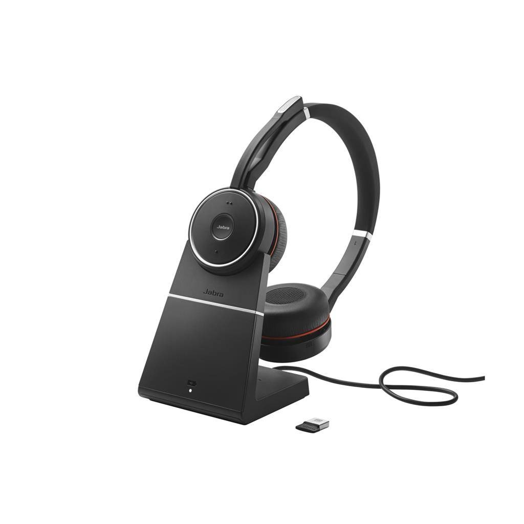 Evolve 75 UC Stereo inc. charging stand