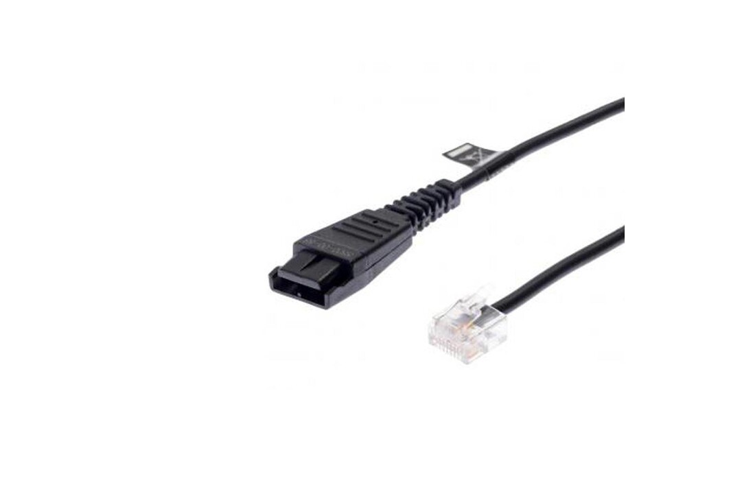 QD cord to RJ10 - straight - Agfeo ST40