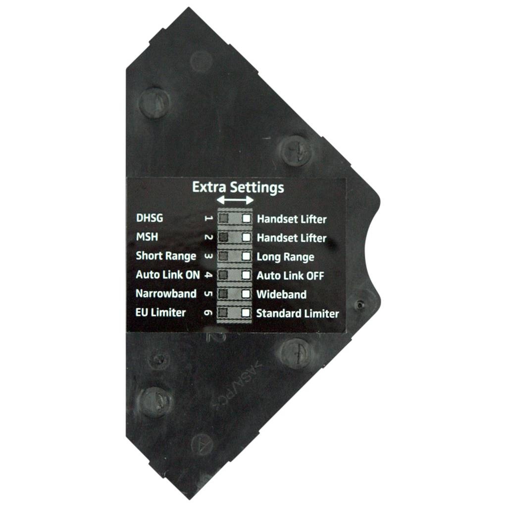 Back plate for DW series