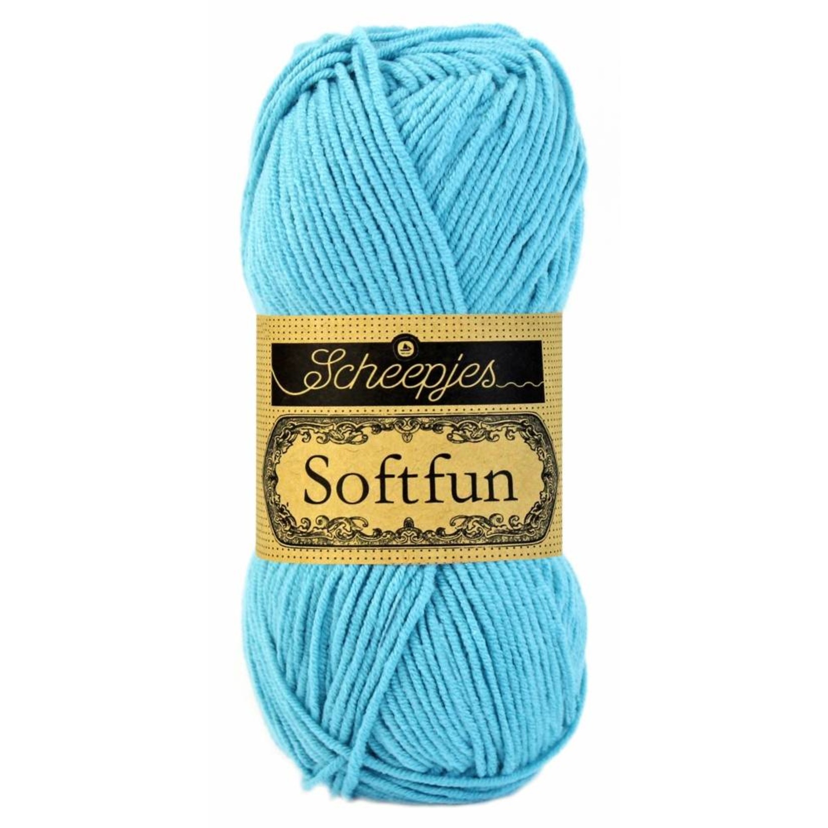 Scheepjes Softfun 2423 Licht Aquablauw - Brei en haakgaren dat voelt als velour