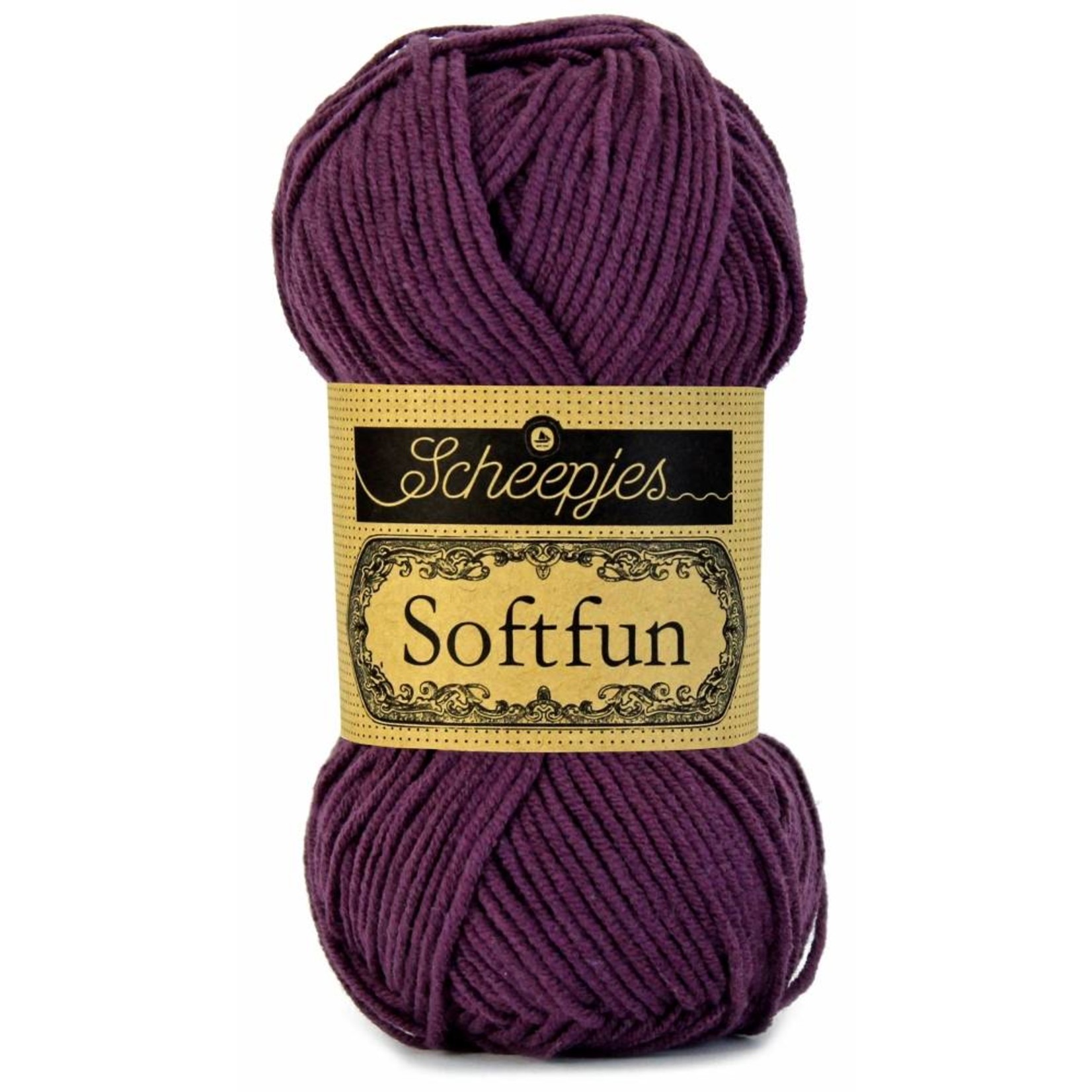 Scheepjes Softfun 2493 Aubergine - Brei en haakgaren dat voelt als velour