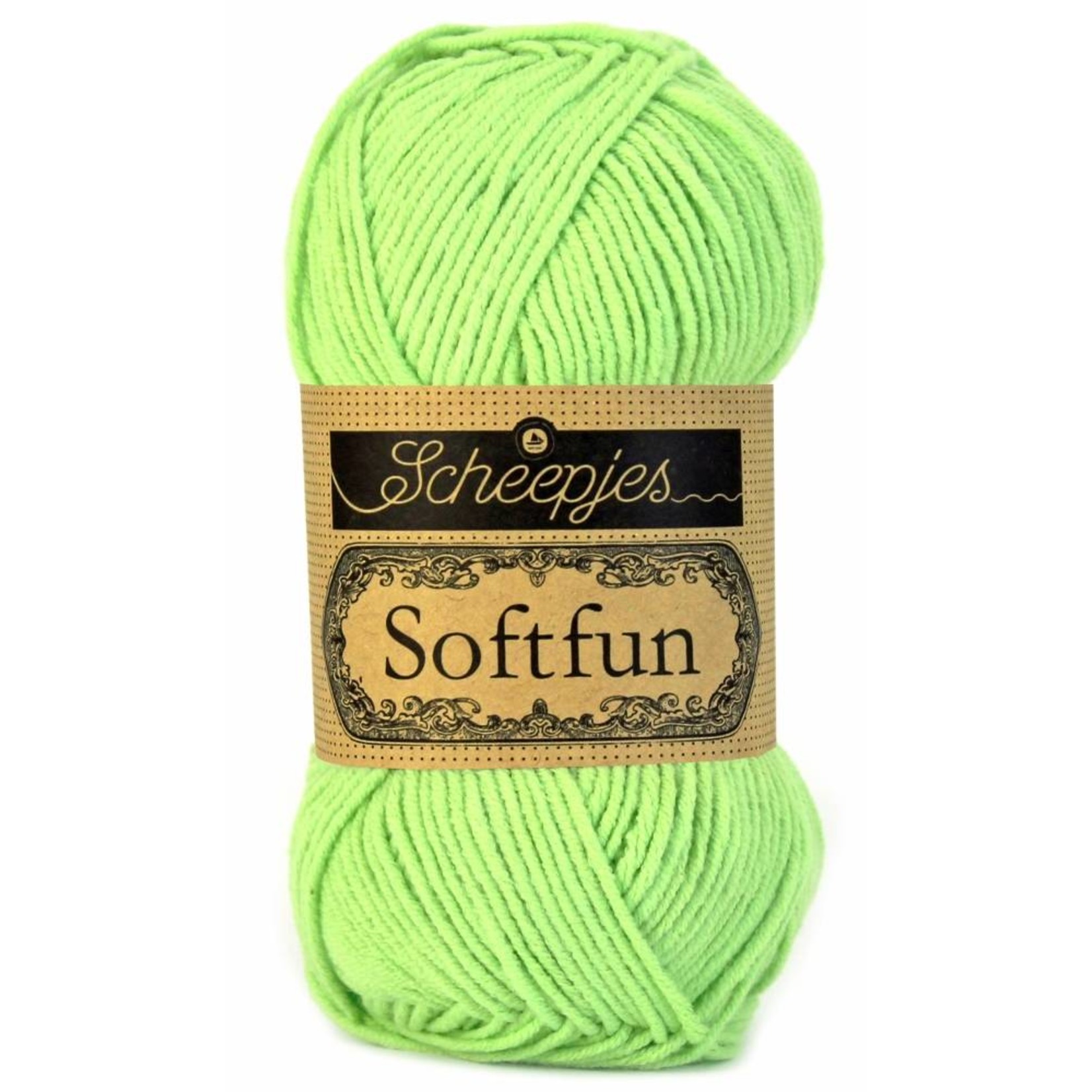 Scheepjes Softfun 2516 Felgroen - Brei en haakgaren dat voelt als velour