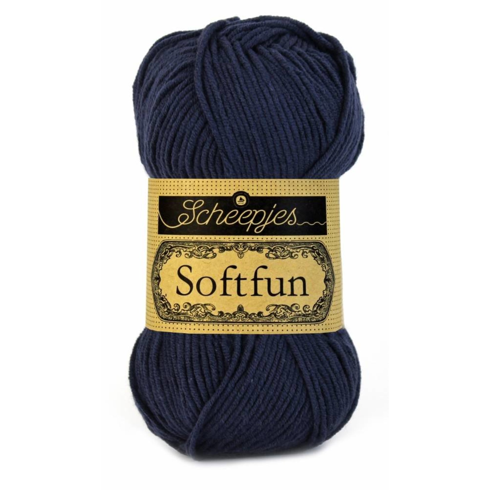 Scheepjes Softfun 2401 Donkerblauw - Brei en haakgaren dat voelt als velour