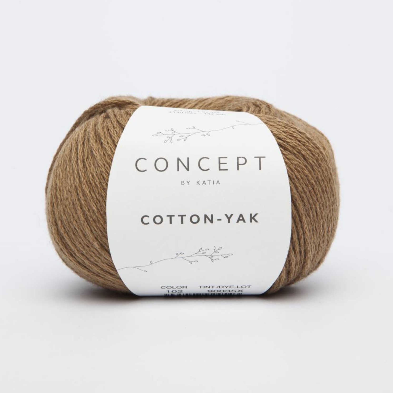 Katia Cotton Yak 102 Bruin - Concept Collectie