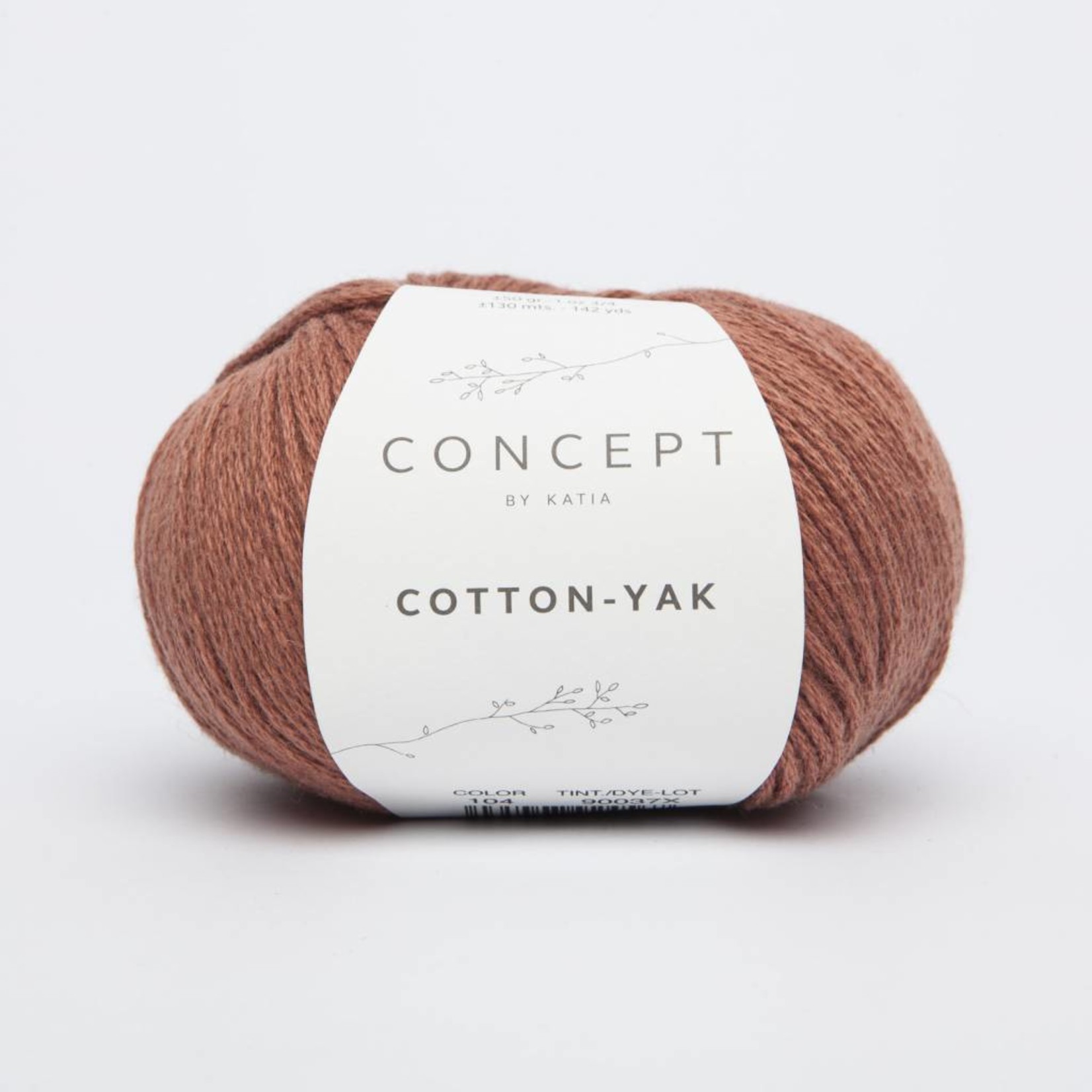 Katia Cotton Yak 104 Roestbruin - Concept Collectie