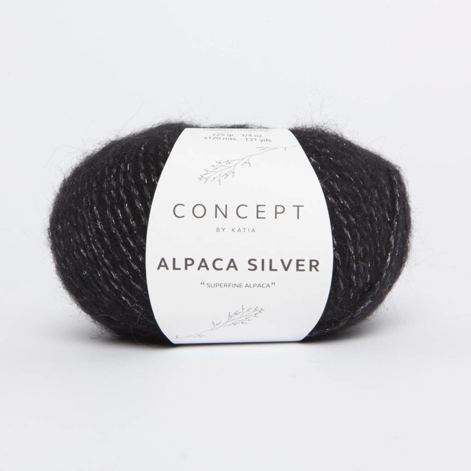 Katia Alpaca Silver 263 Zwart