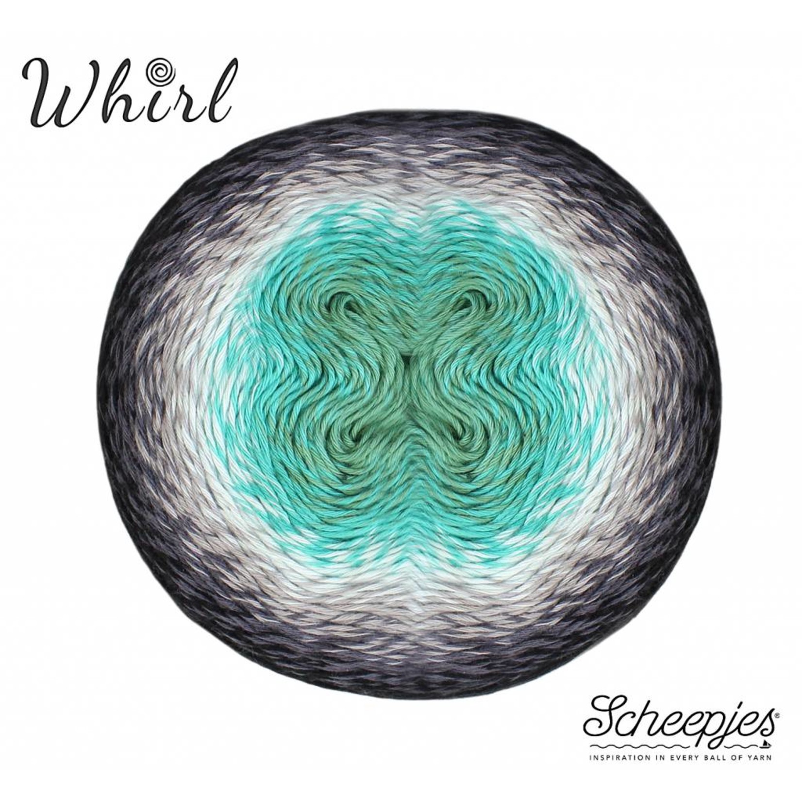 Scheepjes Whirl 785 Minty Black Velvet