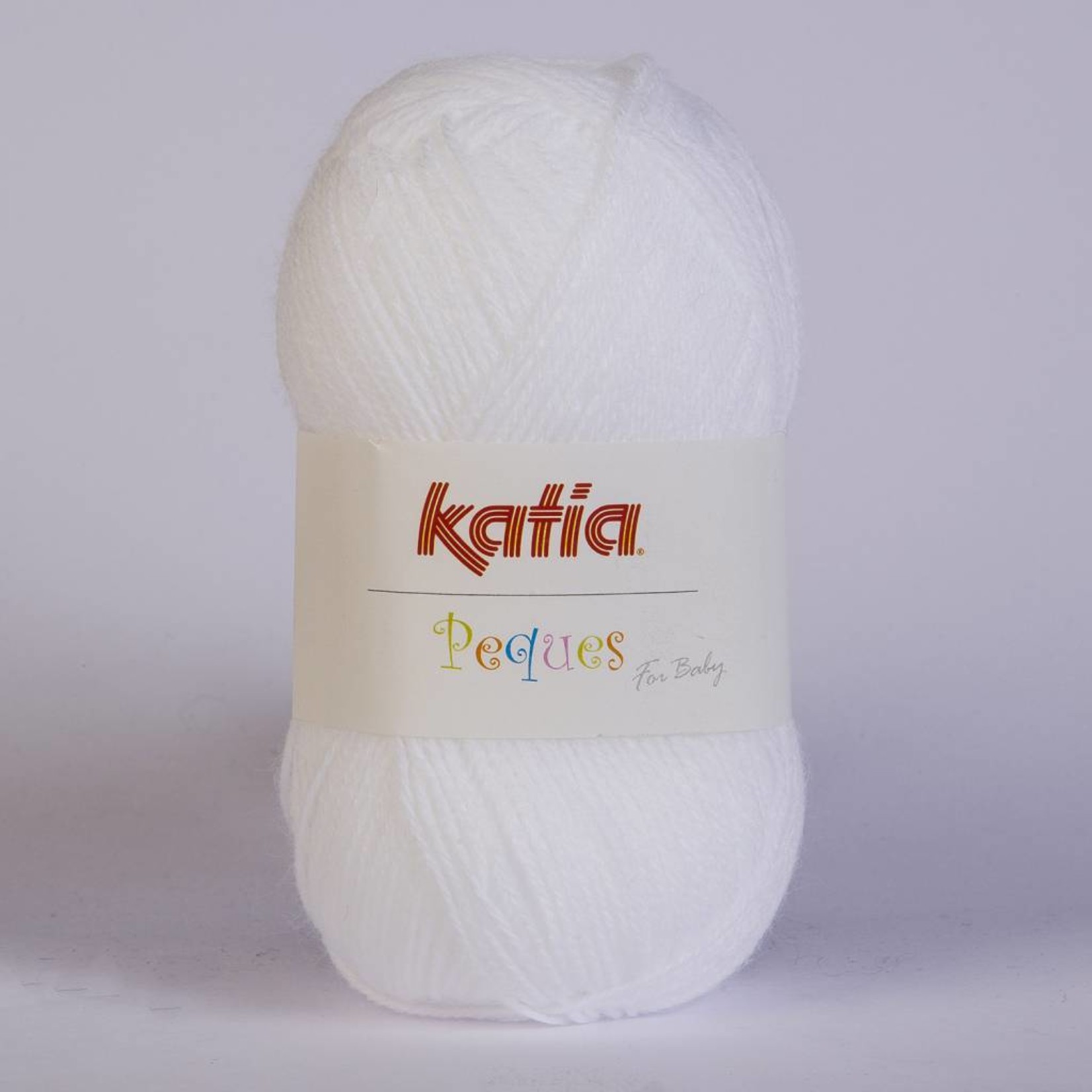 Katia Peques Babywol 84901 Wit - 100% Acrylgaren geschikt voor Baby's