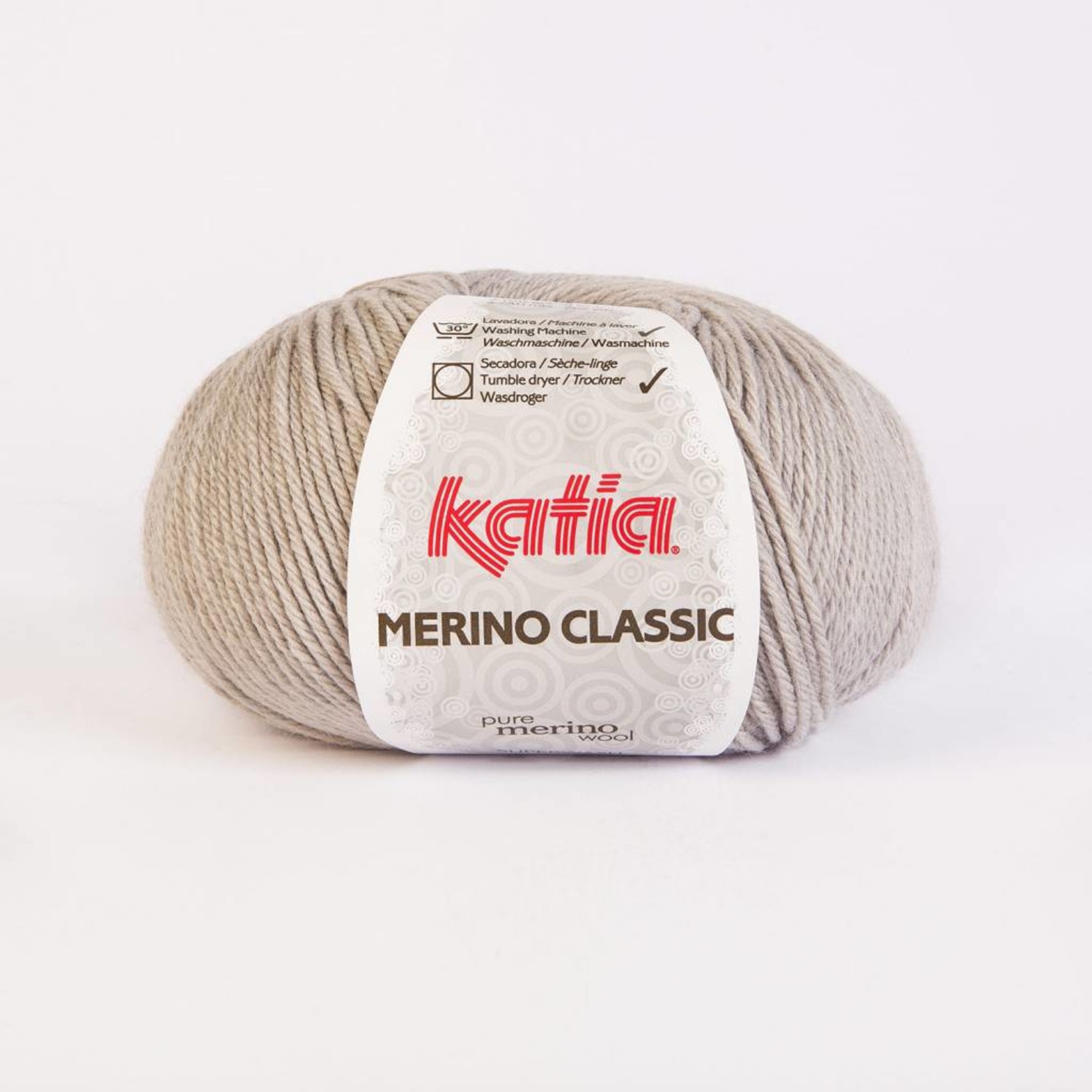 Katia Merino Classic Wol  12 - Lichtgrijs