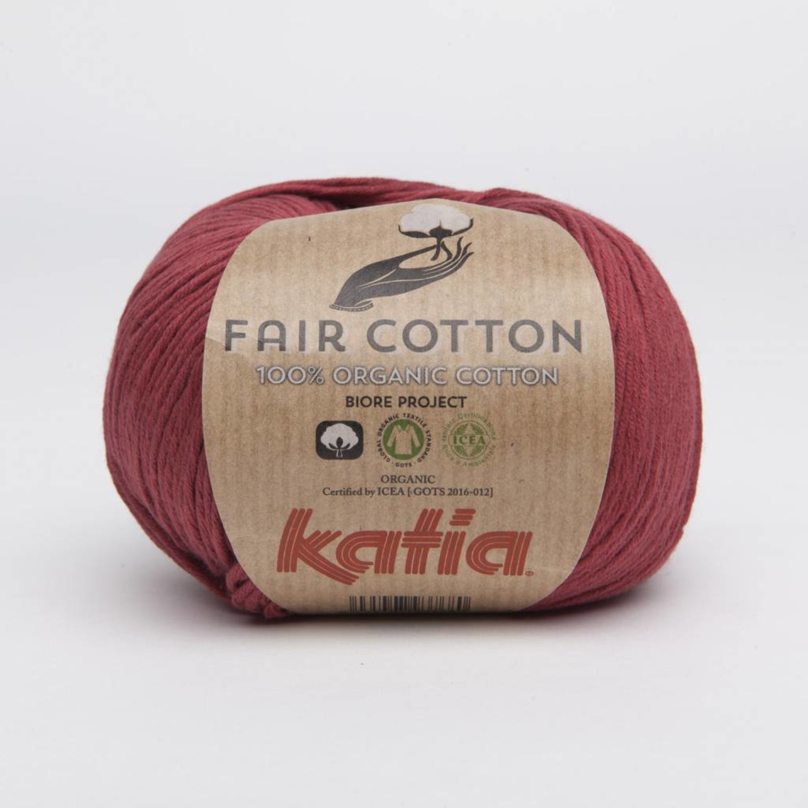 Katia Fair Cotton 27  Wijnrood - Biore Project