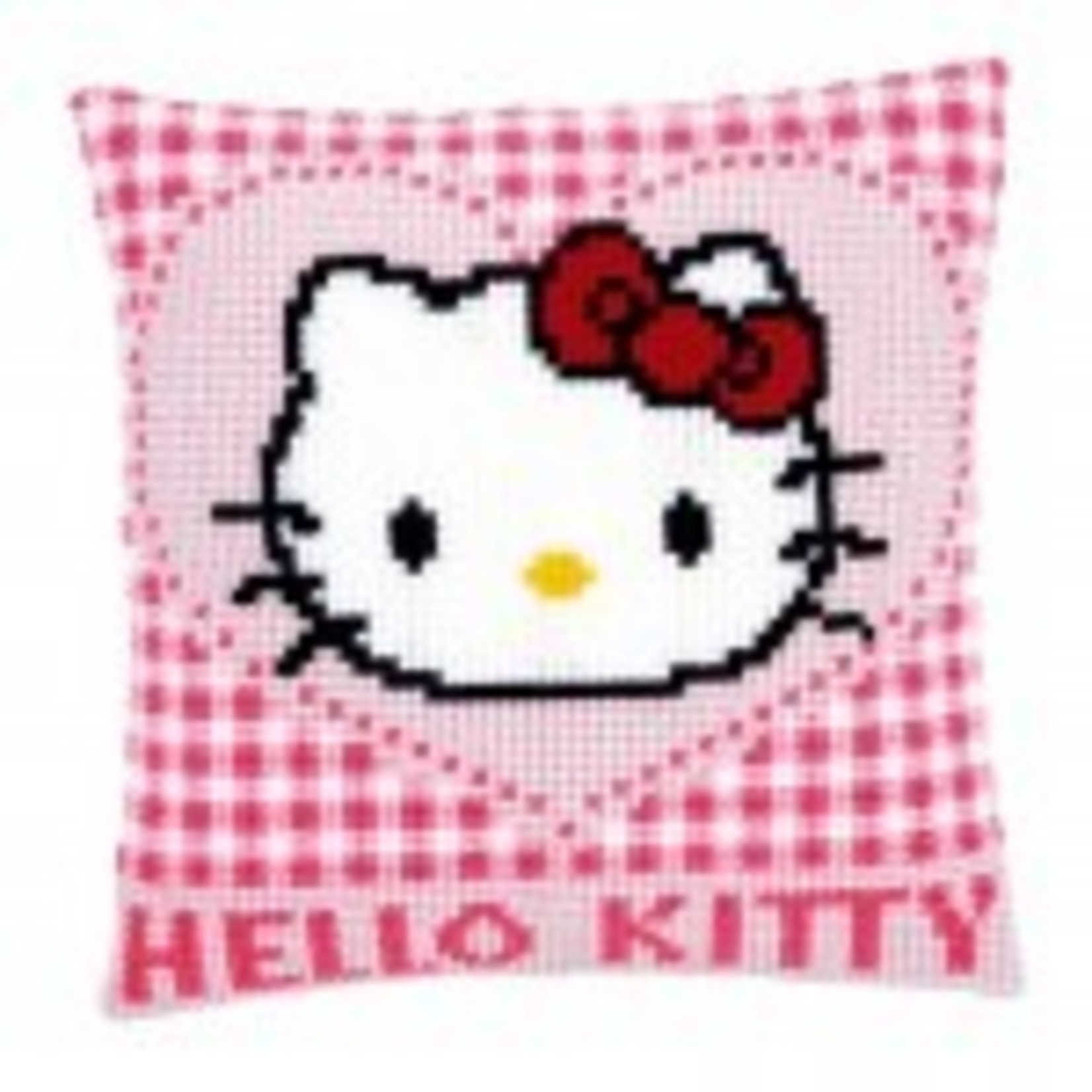 Vervaco Kussen Hello Kitty in een hartje
