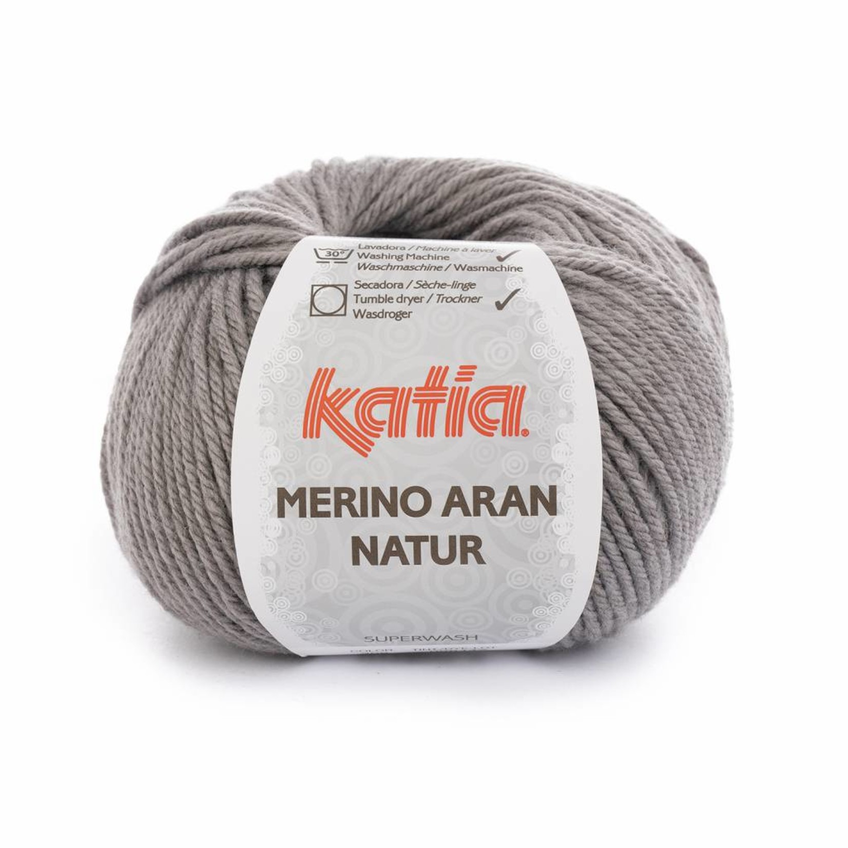 Katia Merino Aran Natur 306 Muisgrijs