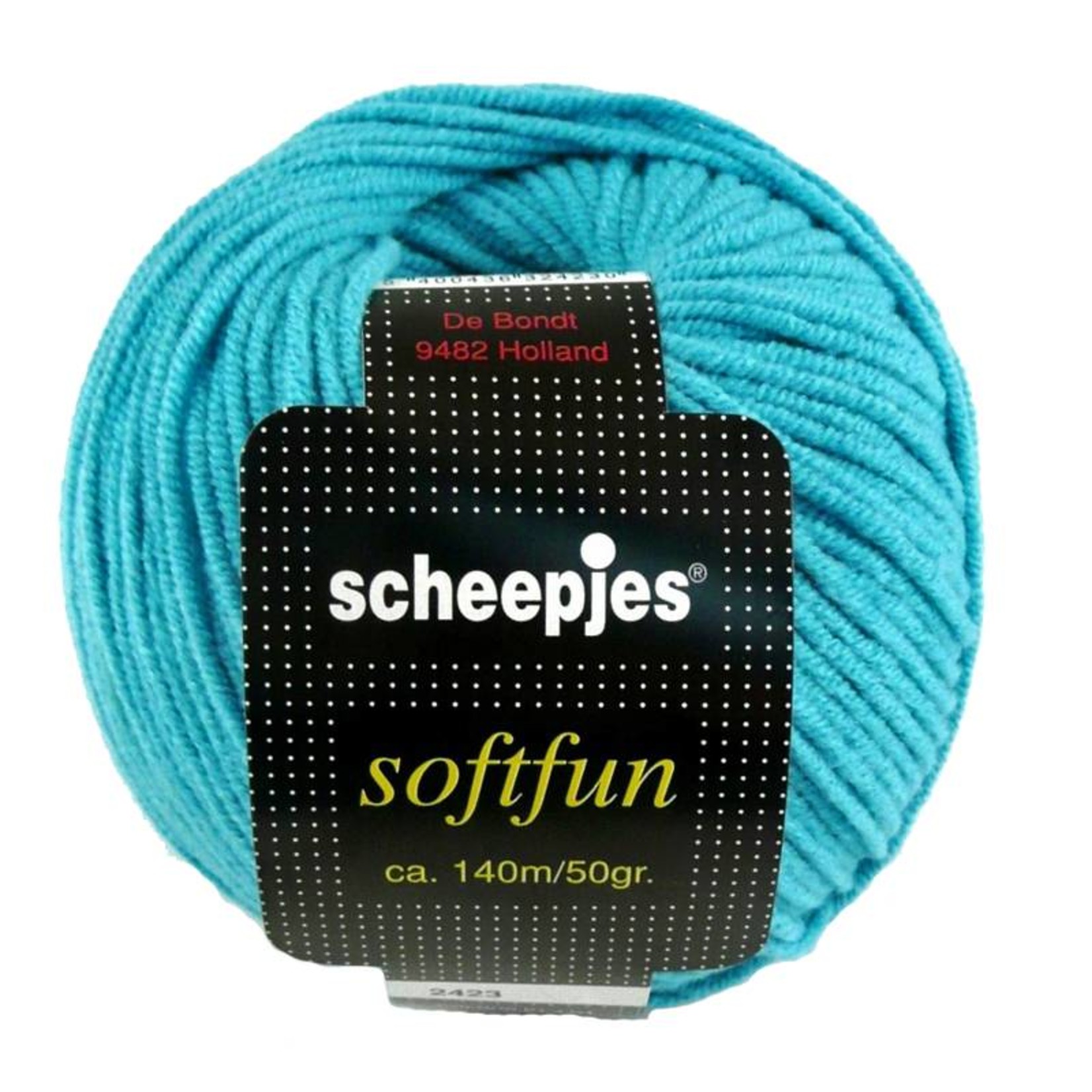 Scheepjes Softfun 2423 Licht Aquablauw - Brei en haakgaren dat voelt als velour