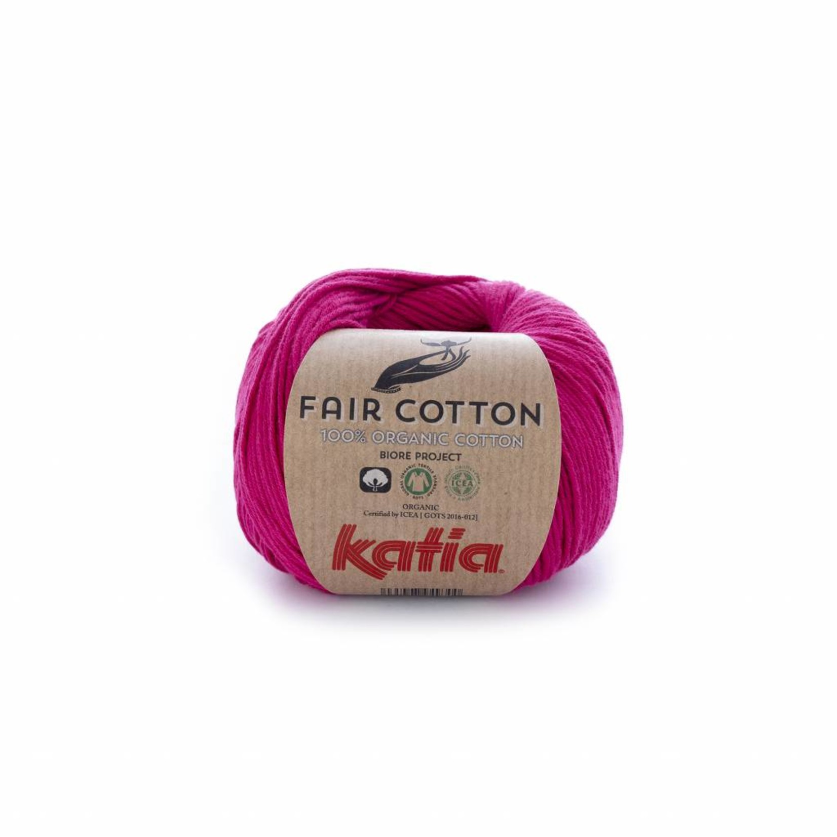 Katia Fair Cotton 32 Framboos - Biore Project