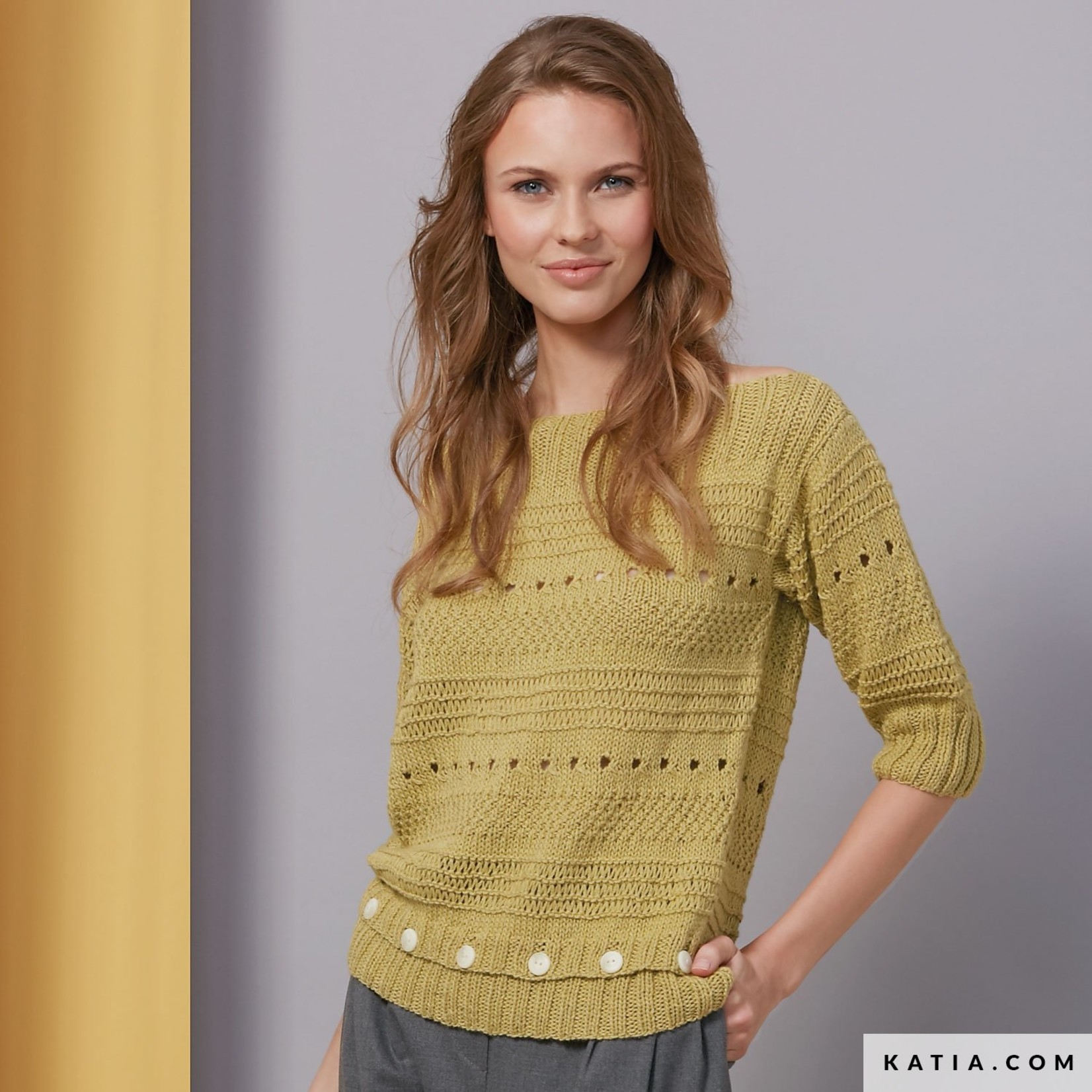 Katia Cotton Yak 118 Mosterdgeel - Concept Collectie