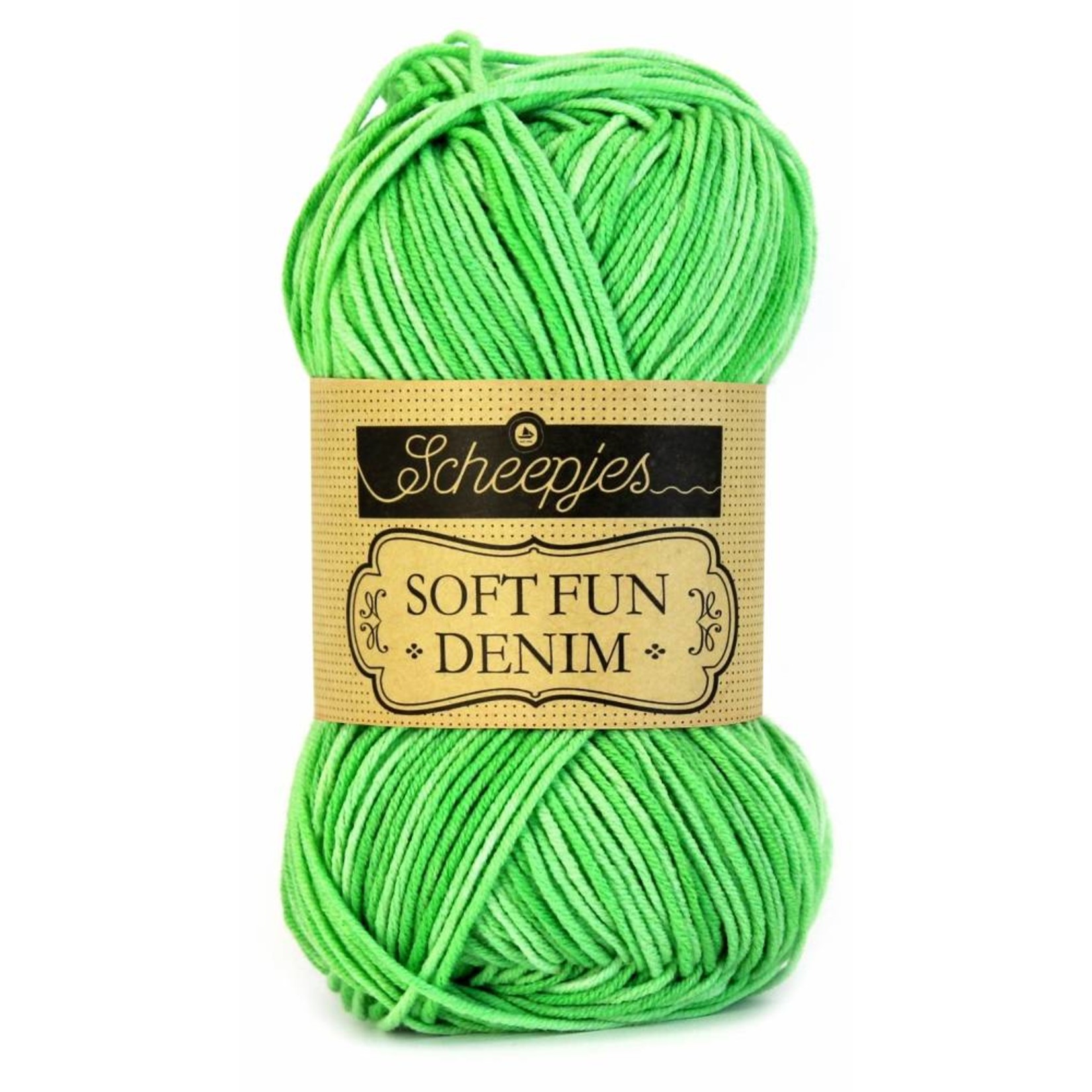 Scheepjes Softfun Denim 506 Groen - gewassen jeans effect