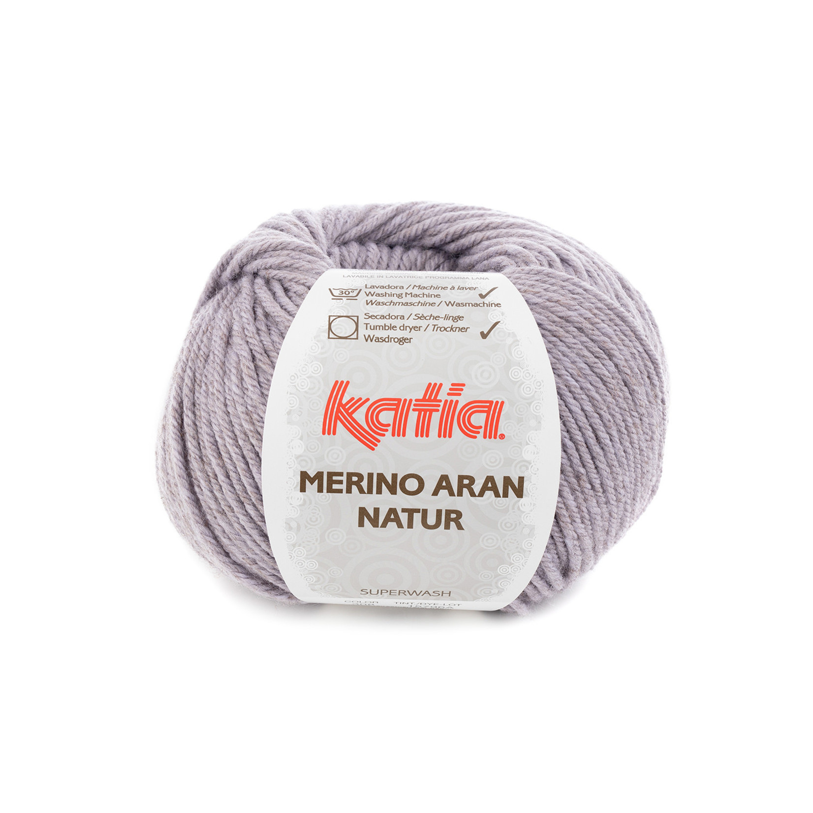 Katia Merino Aran Natur 308 Pastelviolet