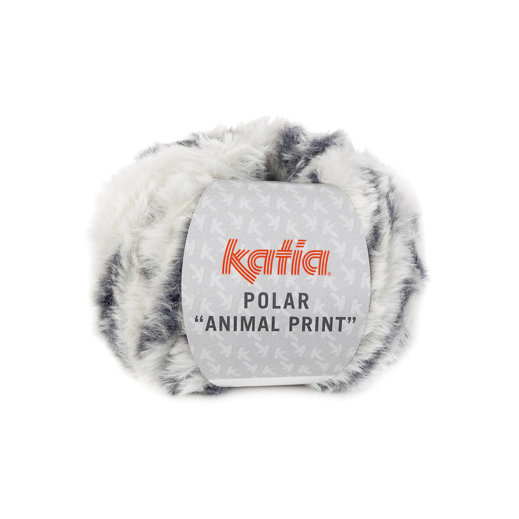 Katia Polar Animal Print 206 Grijs-Donkerblauw