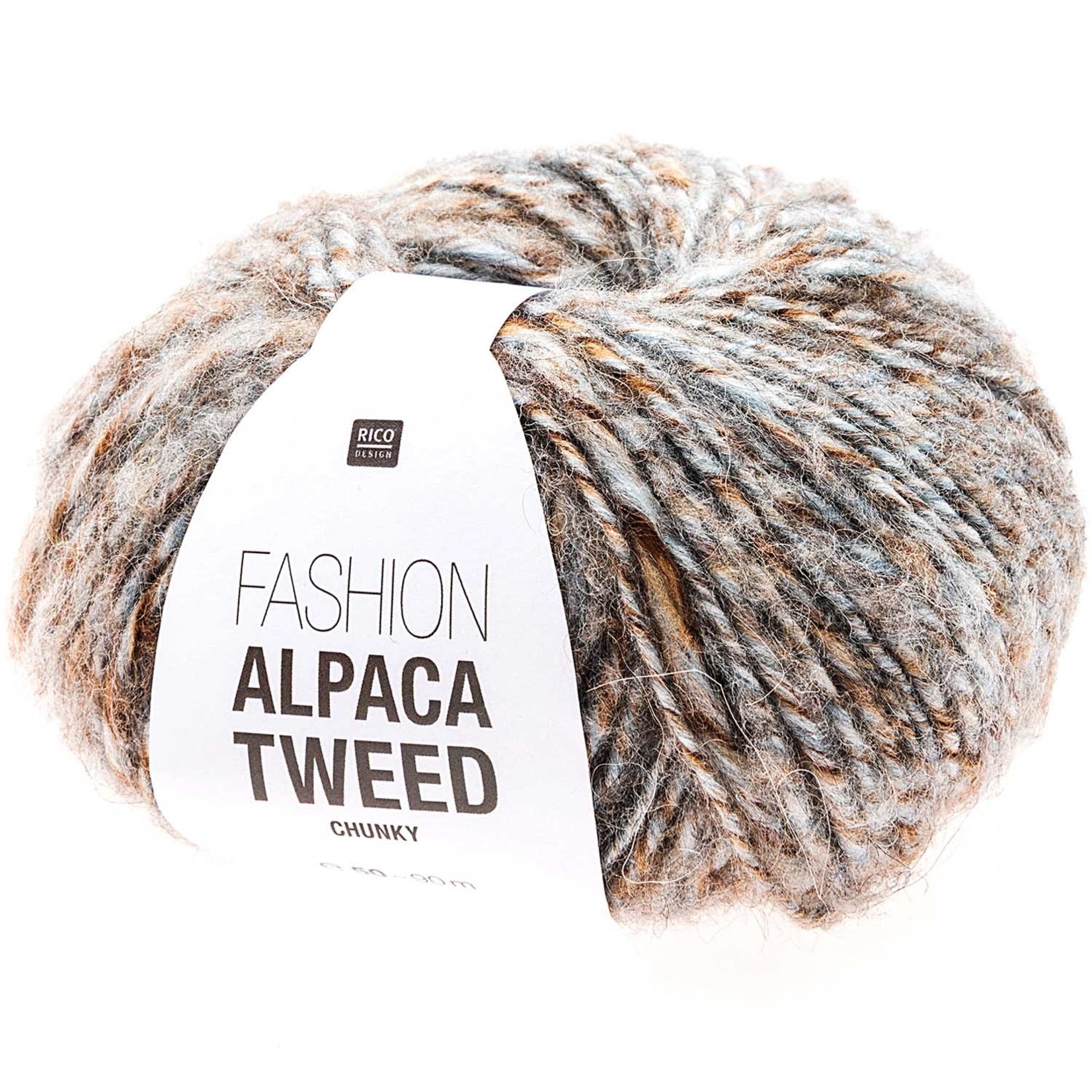 Rico Alpaca Tweed Chunky Hellblau