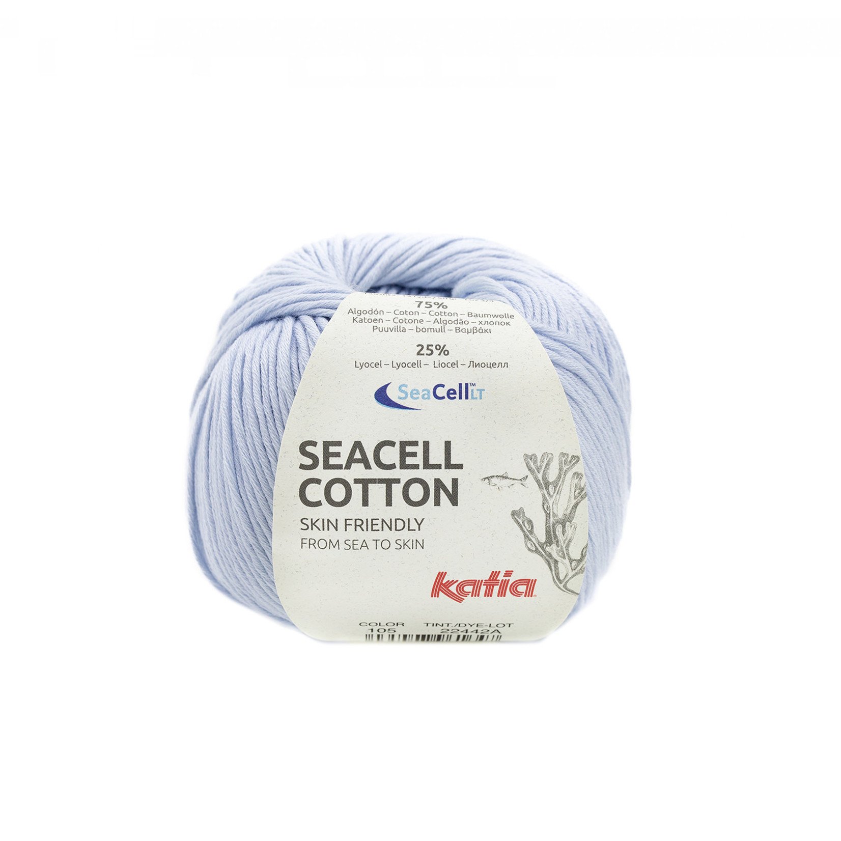 Katia Seacell Cotton 105 Pastelblauw