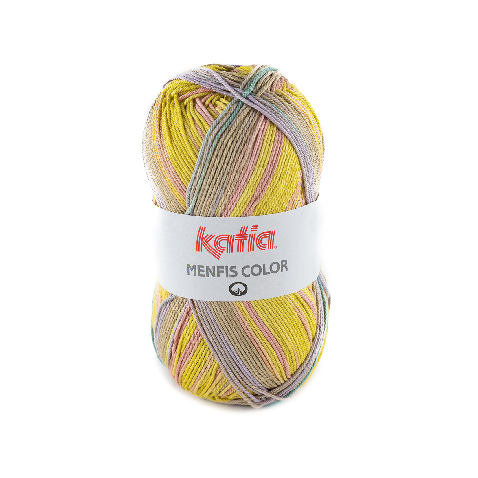 Katia Menfis Color 109 Pistache-Roos-Lila-Turquoise