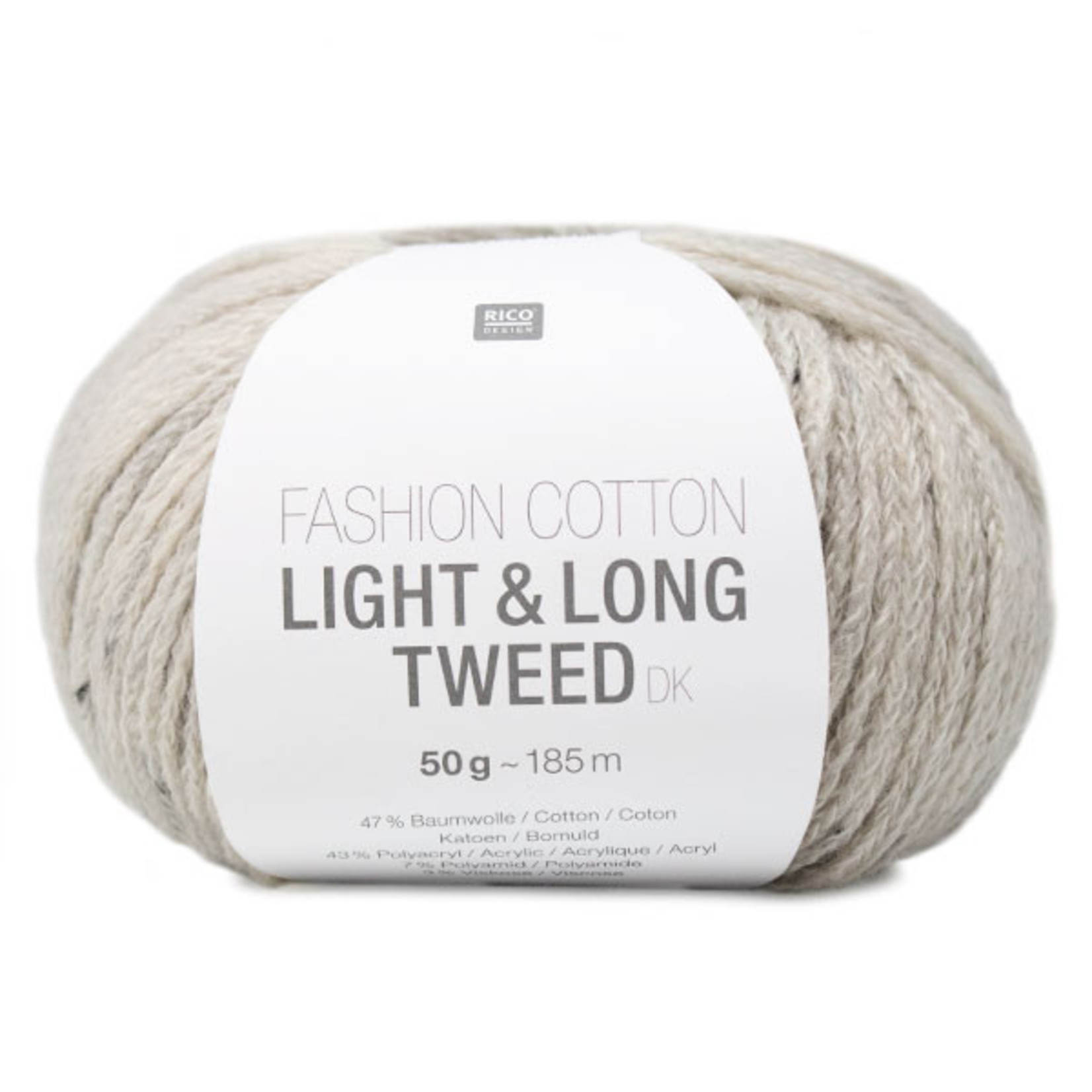 Rico Cotton Light & Long Tweed 7 Grau