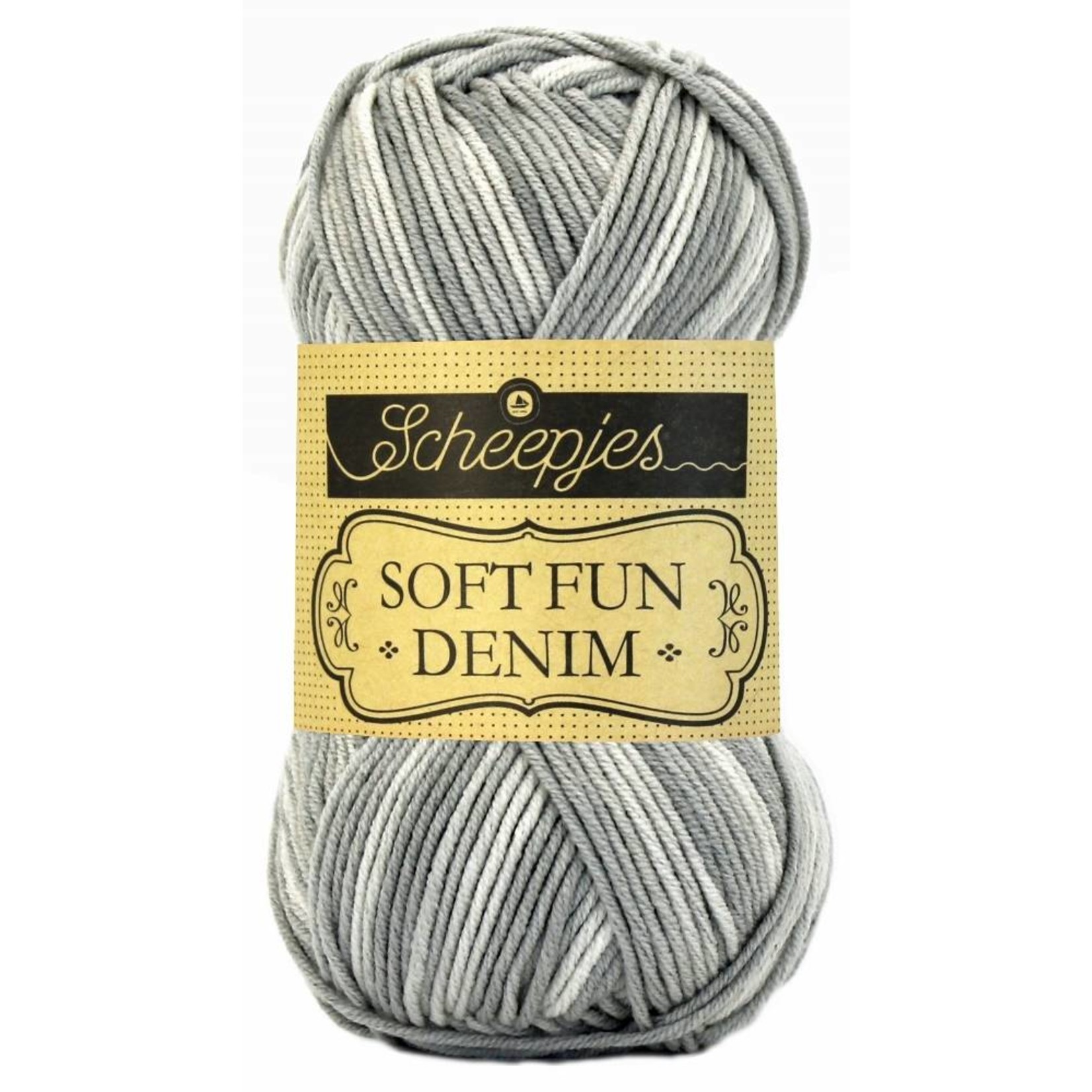 Scheepjes Softfun Denim 511 Lichtgrijs - gewassen jeans effect