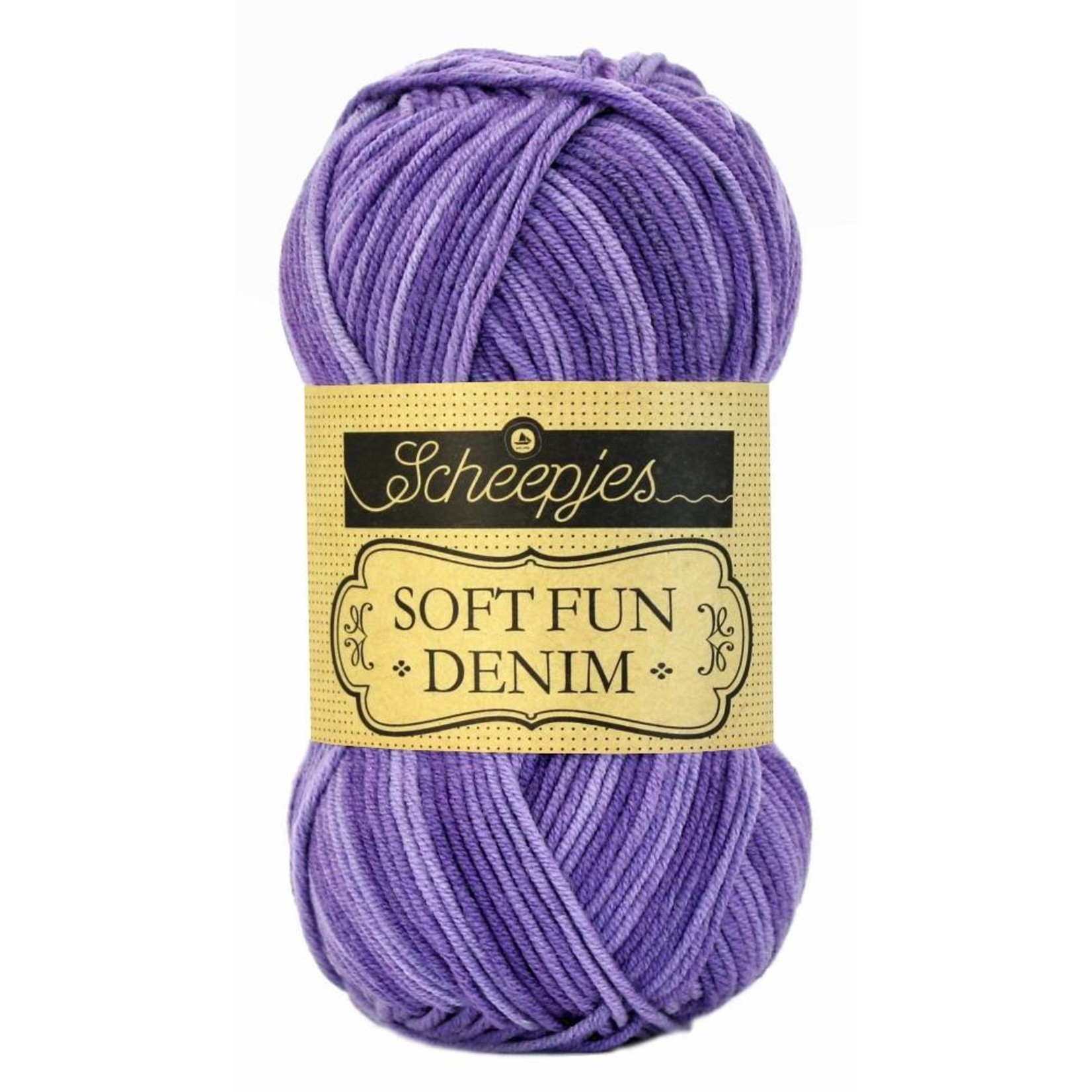 Scheepjes Softfun Denim 513 Purper - gewassen jeans effect