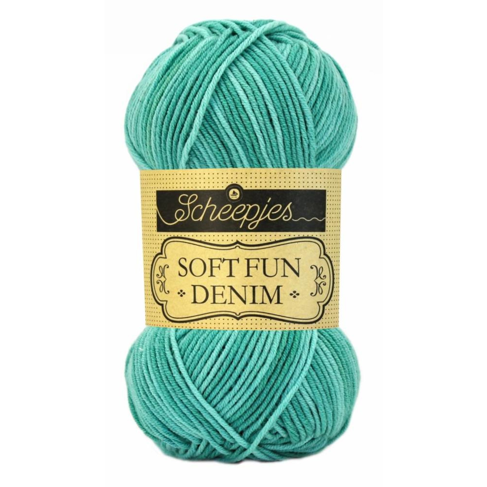 Scheepjes Softfun Denim 517 Groen - gewassen jeans effect