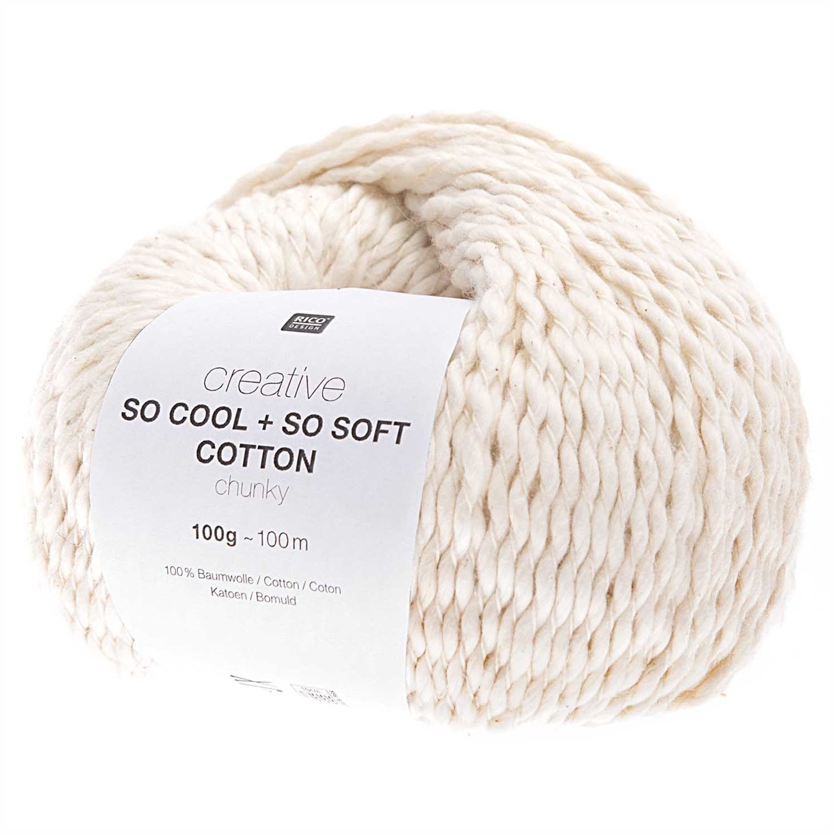 Rico So Cool  So Soft Cotton Chunky 001 Creme