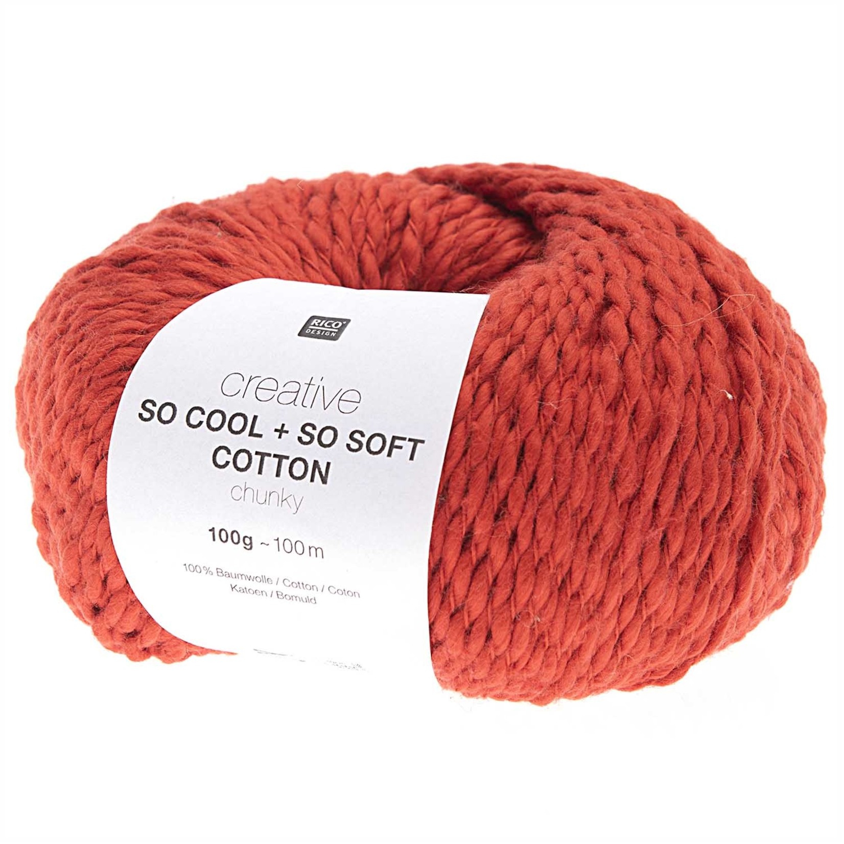 Rico So Cool  So Soft Cotton Chunky 006 Rot