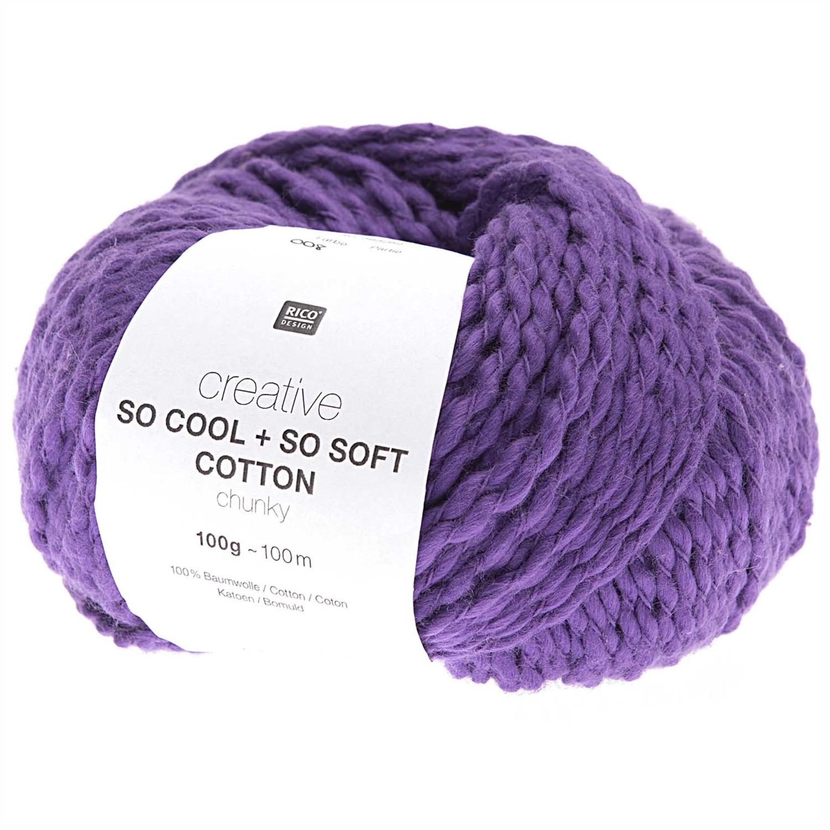 Rico So Cool  So Soft Cotton Chunky 008 Lila